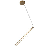 Lex Linear Pendant Light Vintage Brass By Kuzco - With Light