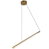 Lex Linear Pendant Light Vintage Brass By Kuzco