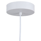 Lexi LED Pendant Light Medium White By Artcraft Canopy View