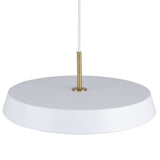 Lexi LED Pendant Light Medium White By Artcraft Detailed View