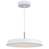 Lexi LED Pendant Light Medium White By Artcraft With Light