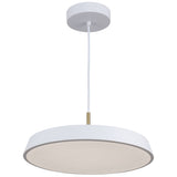 Lexi LED Pendant Light Medium White By Artcraft