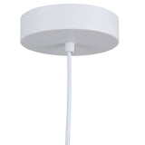 Lexi LED Pendant Light Small White By Artcraft Canopy View