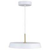 Lexi LED Pendant Light Small White By Artcraft Side View