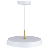 Lexi LED Pendant Light Small White By Artcraft Up View