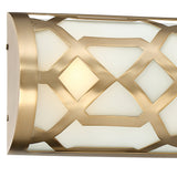 Libby Langdon For Crystorama Jennings Vanity Light Aged Brass By Crystorama - Detailed View