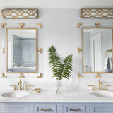 Libby Langdon For Crystorama Jennings Vanity Light Aged Brass By Crystorama - Lifestyle View1