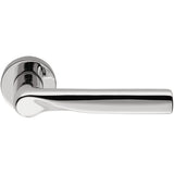 Libra Door Lever in Polished Chrome by Colombo Design