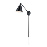 Library Wall Sconce Black by Maxim Lighting