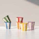 Lido Righe Espresso Shot Cup by Zafferano, lifestyle view 2