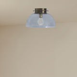 Liliane Semi Flush Mount Plated Dark Antique Brushed Brass By Renwil Lifestyle View