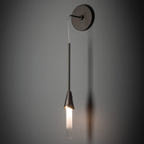 Lilium 1-Light Wall Sconce detail in Oil Rubbed Bronze, by Hubbardton Forge