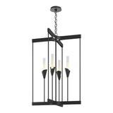 Lilium 4-Light Chandelier in Black by Hubbardton Forge