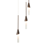 Lilium 5-Light Round Pendant, shown in Bronze, Standard, by Hubbardton Forge