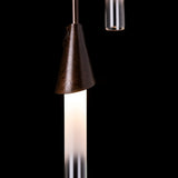 Lilium 5-Light Round Pendant detail in Bronze, Standard, by Hubbardton Forge