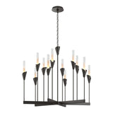 Lilium Chandelier 12 Light in Oil Rubbed Bronze by Hubbardton Forge