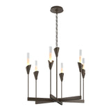 Lilium Chandelier 6 Light in Bronze by Hubbardton Forge