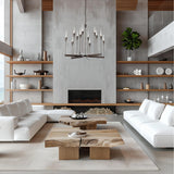 Lilium Chandelier lifestyle view by Hubbardton Forge