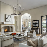 Lilium Chandelier lifestyle view by Hubbardton Forge