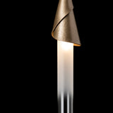 Lilium Mini Pendant detail in Soft Gold, by Hubbardton Forge