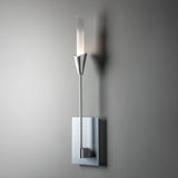 Lilium Wall Sconce detail in Sterling, by Hubbardton Forge