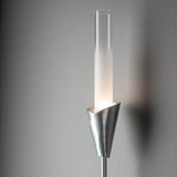 Lilium Wall Sconce detail in Sterling, by Hubbardton Forge