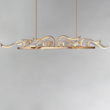 Lillet LED Linear Suspension Gold By Studio M With Light