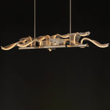 Lillet LED Linear Suspension Polished Nickel By Studio M With Light