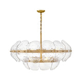 Lillia Large Drum Chandelier - Heritage Brass - by Fredrick Ramond