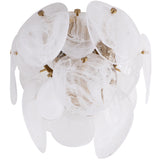 Lily Flush Mount By Artcraft - Down View