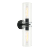 Lincoln Vertical Wall Sconce Matte Black