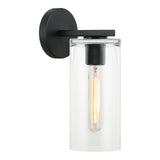 Lincoln Wall Sconce 1 Light Matte Black