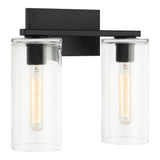 Lincoln Wall Sconce 2 Light Matte Black