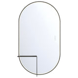 Linden LED Mirror 24" X 42" Black by Eurofase