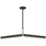 Linea Chandelier Bronze By Visual Comfort Modern - Front View