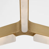 Linea Chandelier Hand Rubbed Antique Brass By Visual Comfort Modern - Detailed View1