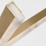 Linea Chandelier Hand Rubbed Antique Brass By Visual Comfort Modern - Detailed View2