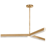 Linea Chandelier Hand Rubbed Antique Brass By Visual Comfort Modern - Side View1