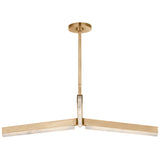 Linea Chandelier Hand Rubbed Antique Brass By Visual Comfort Modern