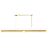 Linea Linear Suspension Light Hand Rubbed Antique Brass By Visual Comfort Modern - Front View1