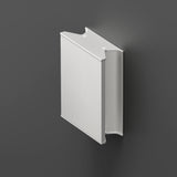 Lineaflat Wall Ceiling Light Mono Dual Textured White Powder Coat By CDL Detailed View