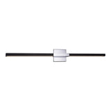 Lineare Wall Sconce 36 Inch Matte Black & Chrome