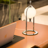 Linglong Table Lamp Chrome Large By Tubicen Lifestyle View1