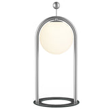 Linglong Table Lamp Satin Nickel Large By Tubicen