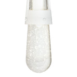 Link Blown Glass Low Voltage Mini Pendant in White, Clear Bubble Glass by Hubbardton Forge