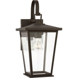 Linton Outdoor Wall Lantern — 16 Inch, Textured Black