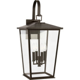 Linton Outdoor Wall Lantern — 26 Inch, Antique Bronze