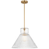 Liouet Pendant Large Satin Brass By Visual Comfort Studio - With Light