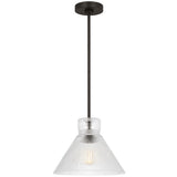 Liouet Pendant Medium Midnight Black By Visual Comfort Studio - With Light