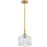 Lisette Pendant Light Lacquered Brass ?Clear By Lark Living - Front View1